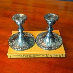 Vintage Silver candle sticks